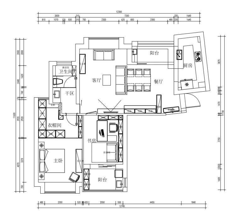 老上海也可以同样年轻，在家中也能感受咖啡厅的氛围，清透又时尚