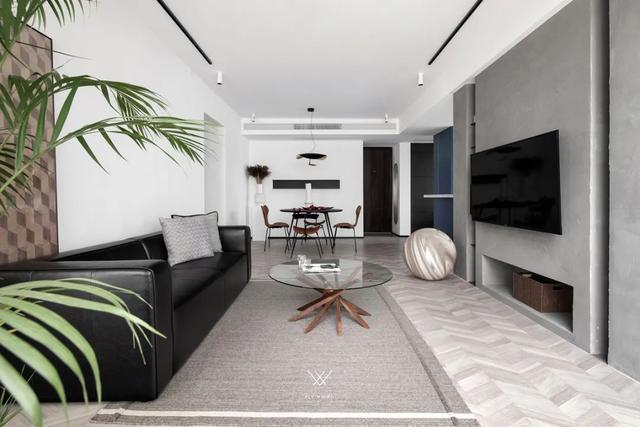 欧派家居|121㎡现代工业风，洁净空间+朴素设计，清新又舒适