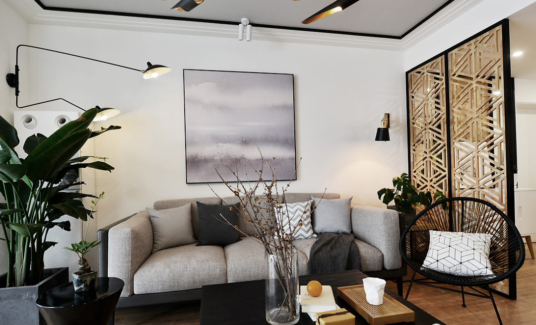 166㎡现代主义3室2厅，电视背景墙还能这样设计！