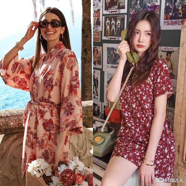 静静时尚达人|夏天流行的“碎花裙”，照着这4个搭配要点穿，不俗气又高级
