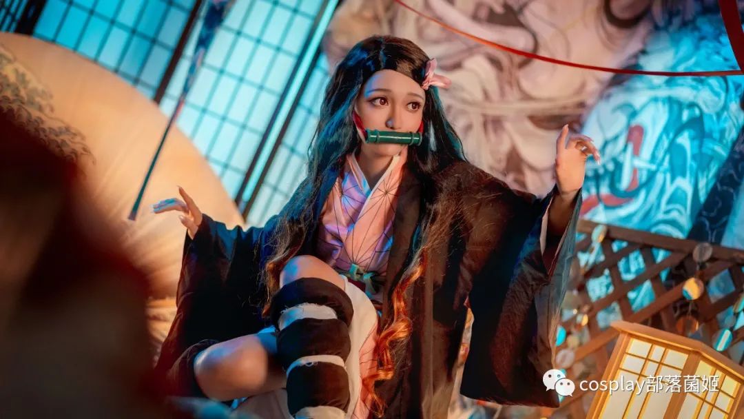 鬼灭之刃|cos:鬼灭之刃灶门祢豆子cos正片@蜡笔小C酱