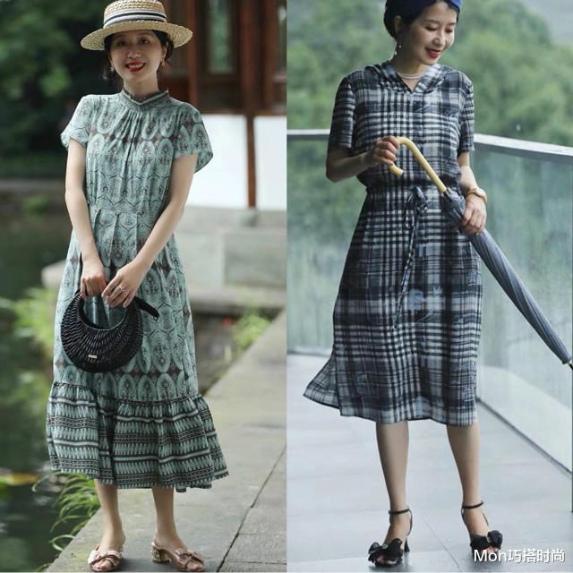 Mon巧搭时尚|50岁女人夏天怎么穿?打扮尽量以素净、高雅为主,做个气质美人