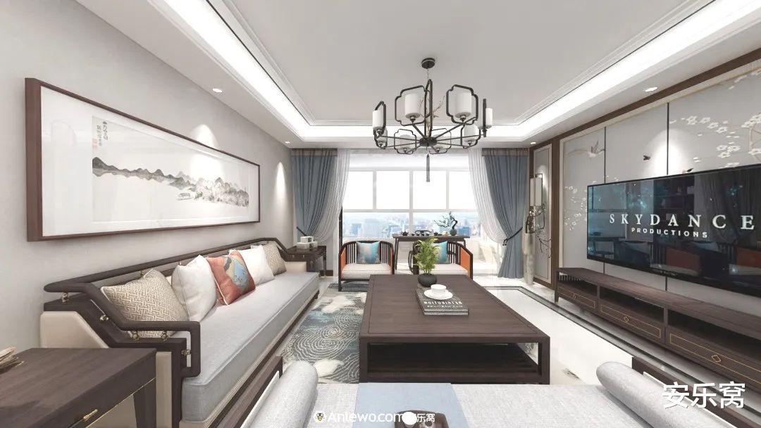 ANLEWO | 155㎡现代新中式这么装,也太有个性了吧!