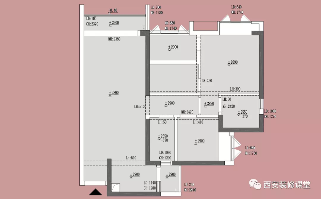 105㎡两室变三室，现代成熟风装修