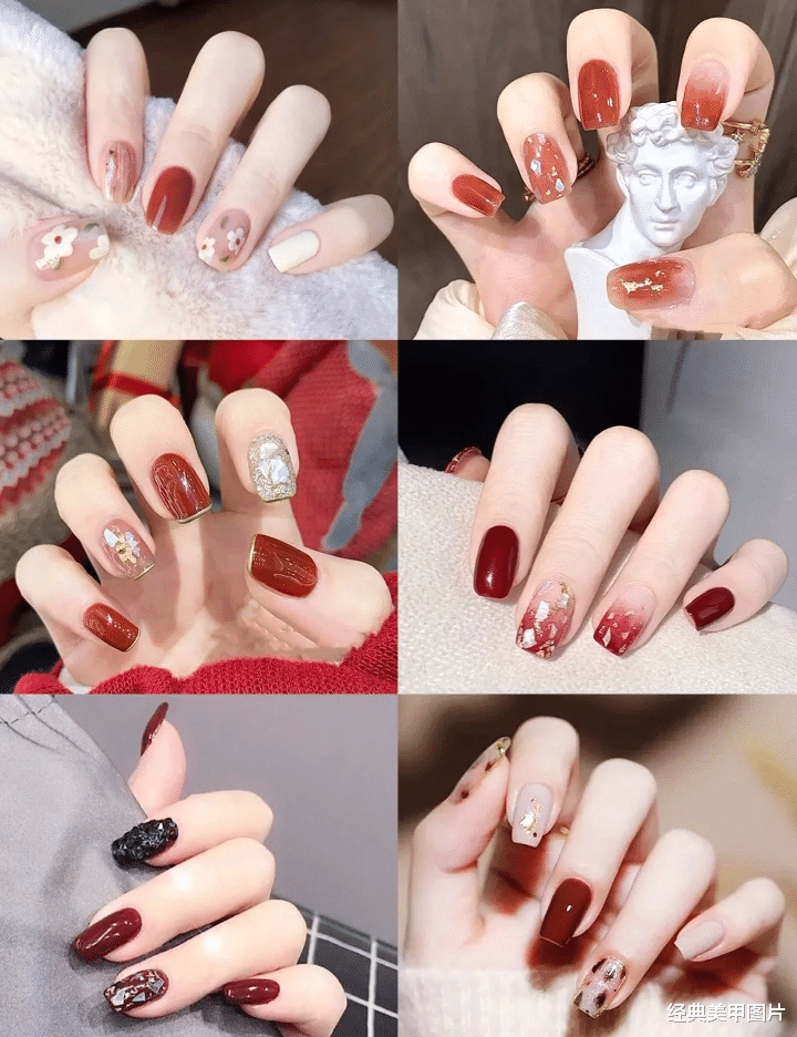 魏大勋|年前第一波美甲攻略，内有超级适合新娘的红色美甲，快来冲一波！