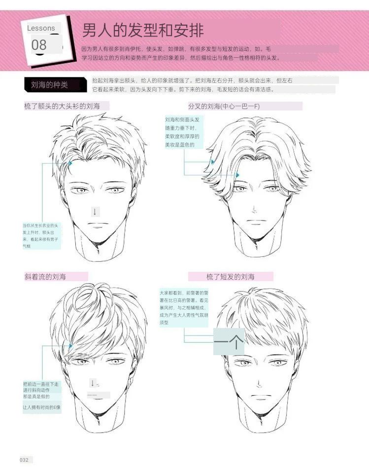 发型 如何画好男生发型，这个教程推荐给你