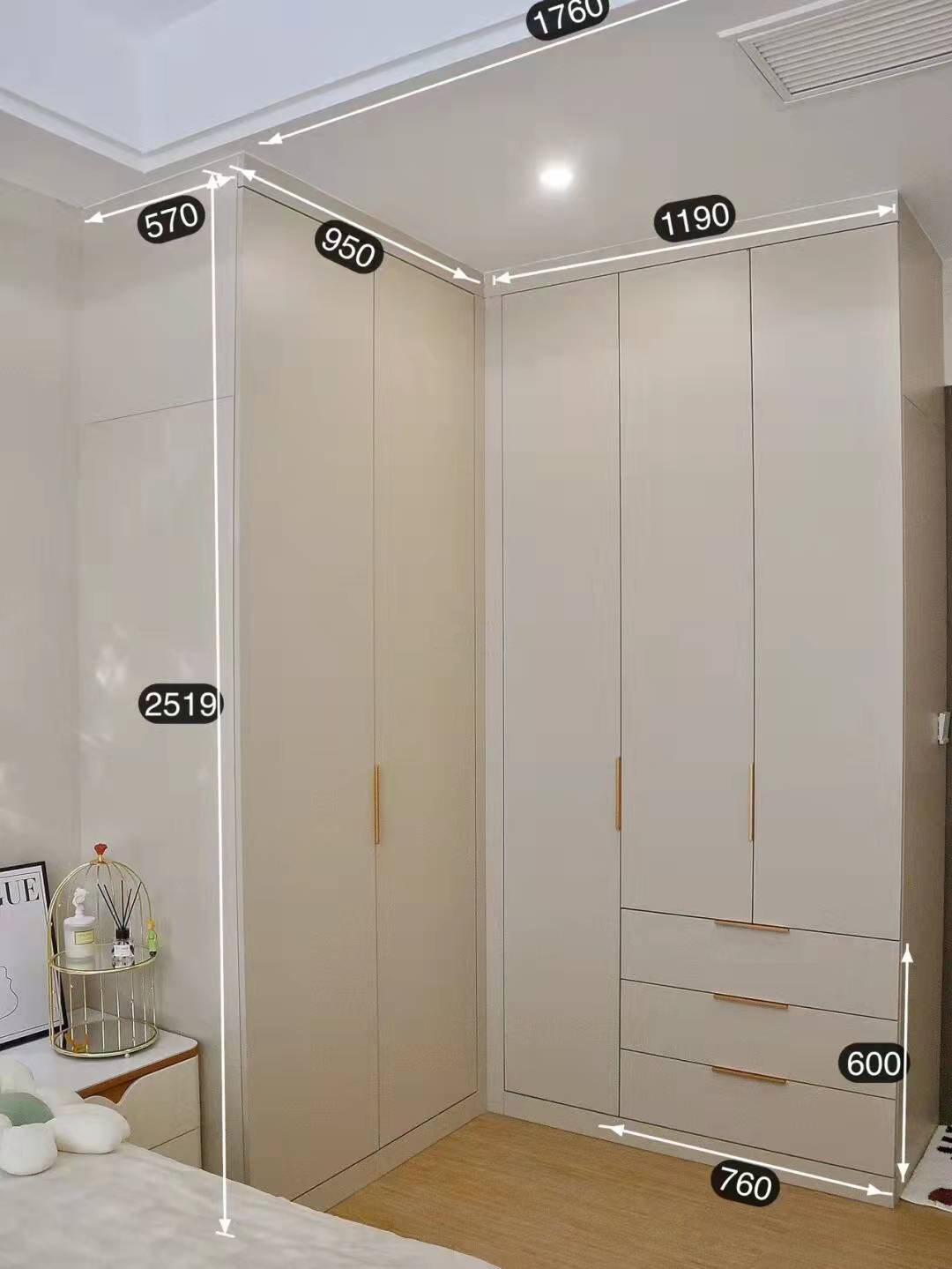 全屋定制L形转角衣柜最完美做法