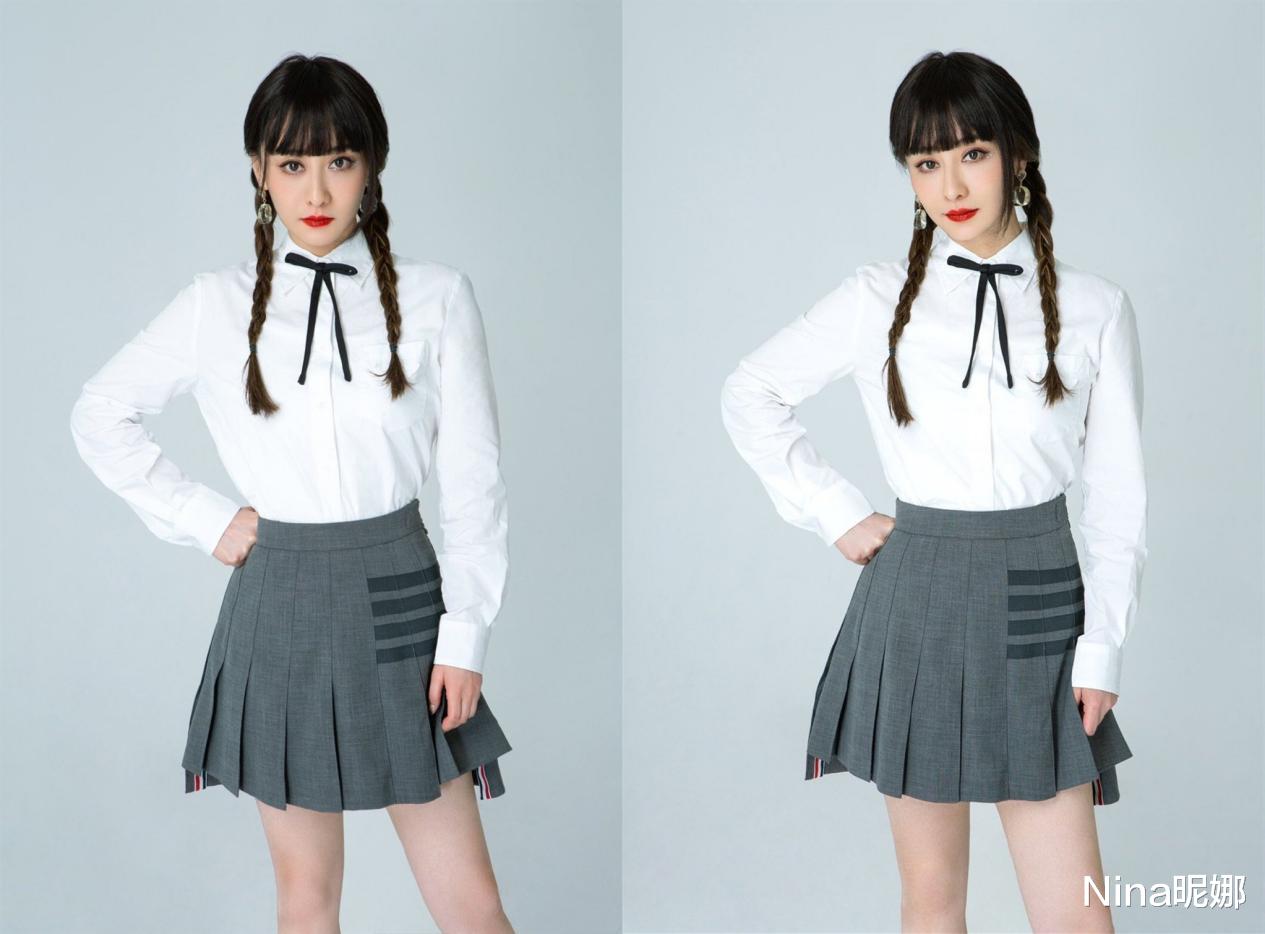 陈德容|47岁陈德容让人无地自容，穿学生制服扎双马尾，大把年纪比95后还嫩