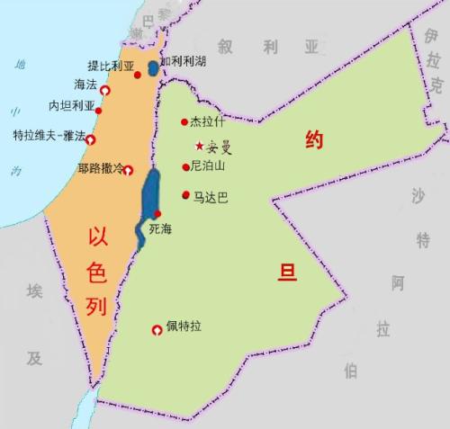 約旦海岸線原本隻有7公裡，通過交換領土，延長瞭19公裡-圖6
