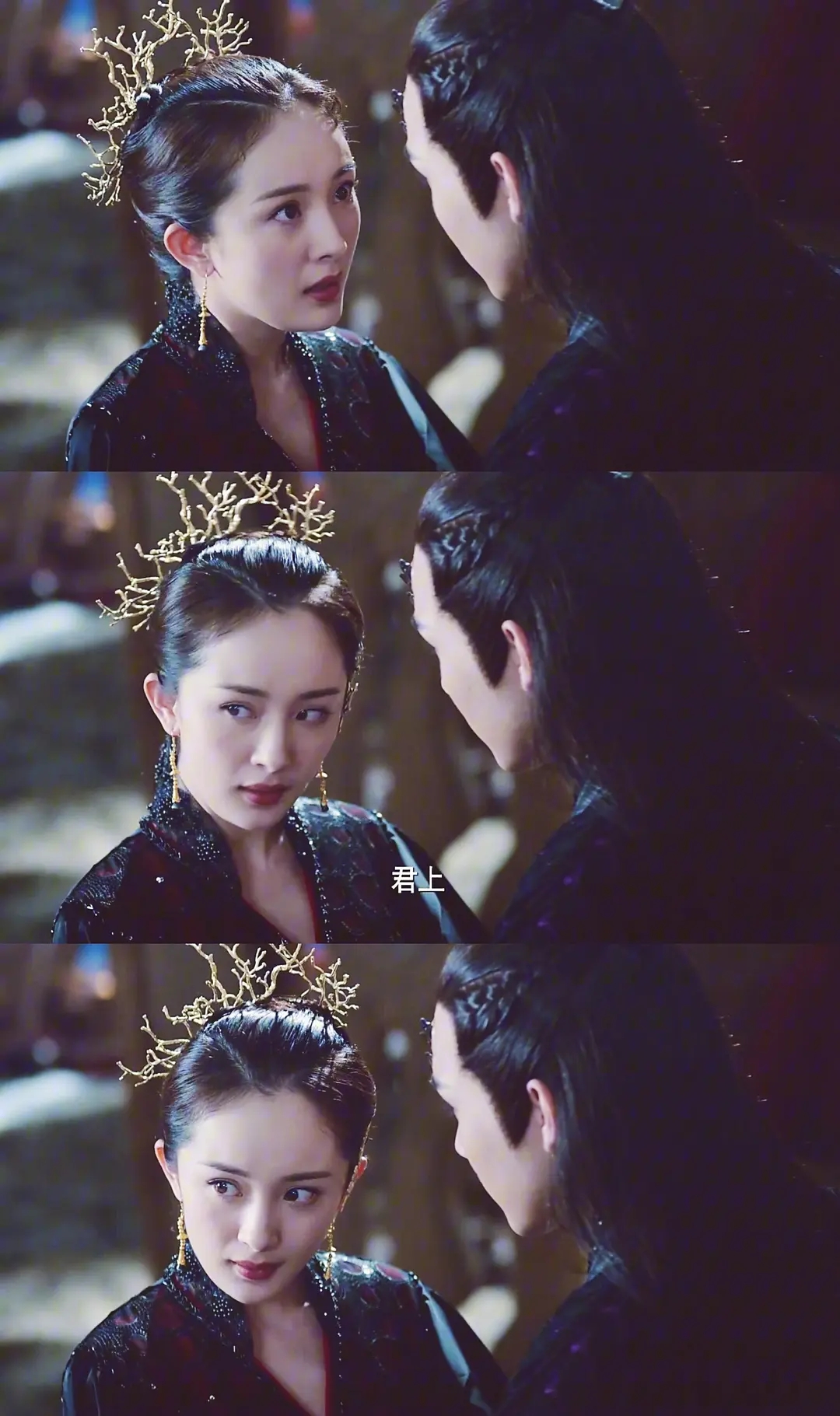 杨幂|同一部剧中，当女配和女主造型一样，就很考验女主颜值了