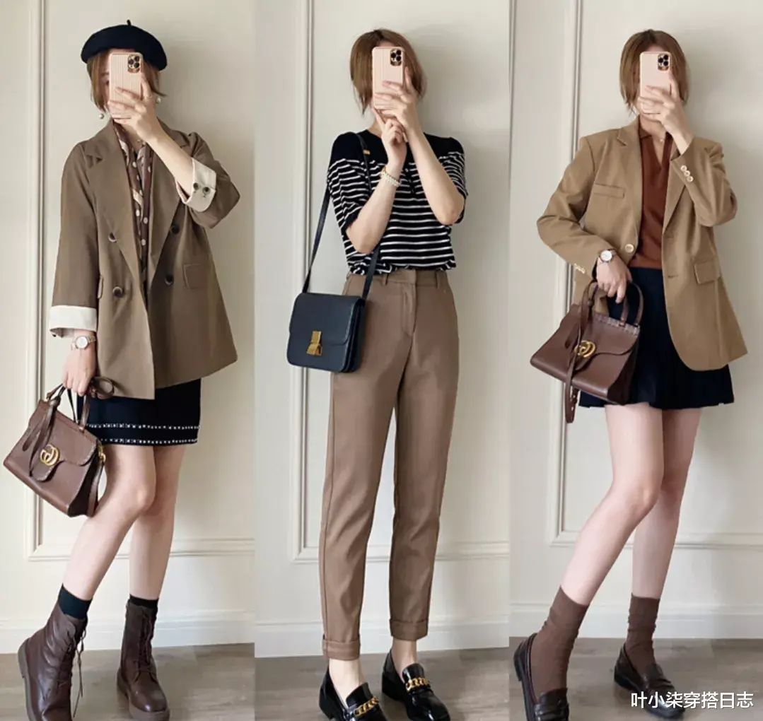 叶小柒穿搭日志|秋季不会配色就选大地色系,实用的穿搭配色技巧,减龄又显高级
