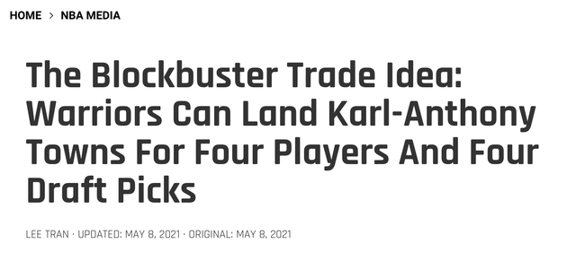 勇士隊|籌碼8換1！再見榜眼！勇士趕緊交易吧！場均25分11板中鋒才是未來