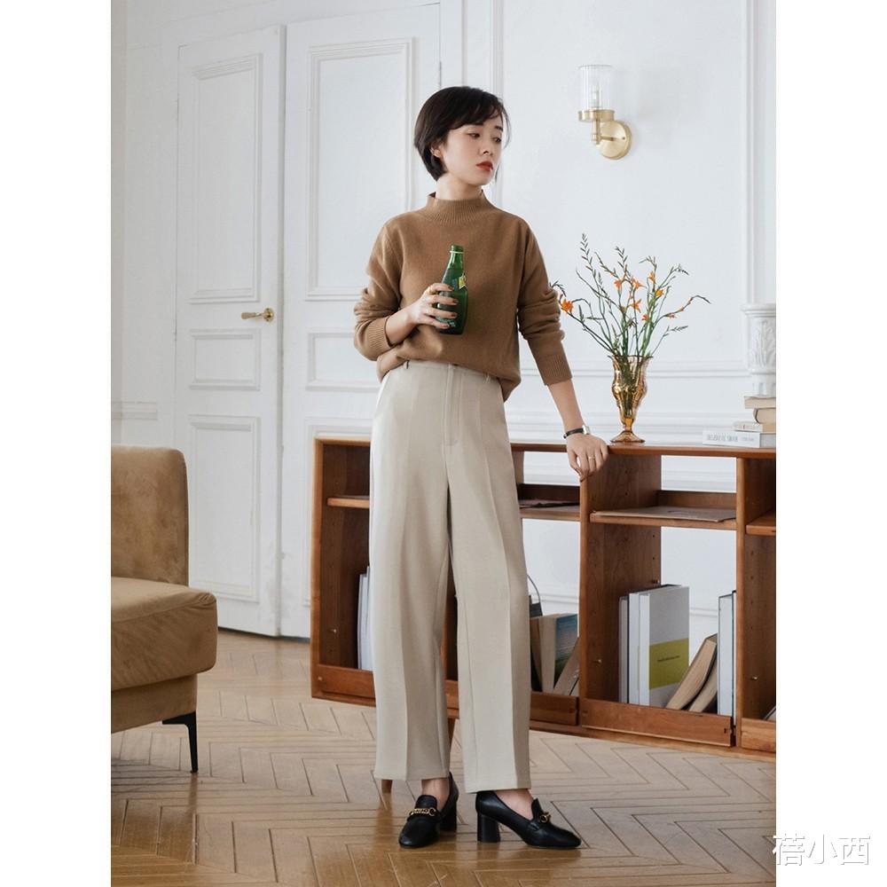 蓓小西|试过了那么多的裤子，还是觉得高腰款式最百搭，显高显瘦还时髦！