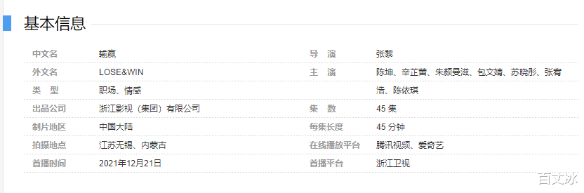 输赢|陈坤辛芷蕾《输赢》定档，成年人的职场与爱情，硬核大戏即将开杠