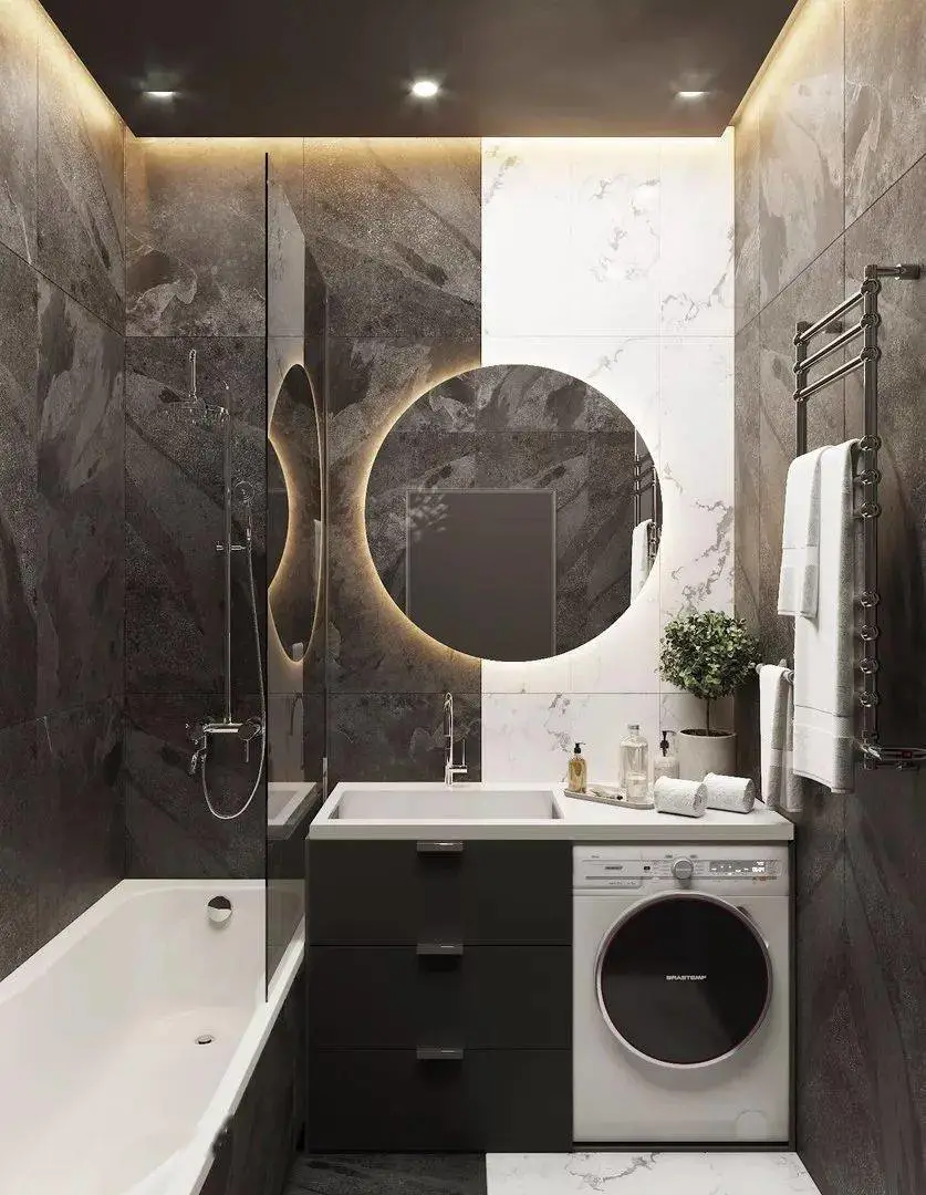 为什么你家卫生间那么挤，原来洗衣机摆放有讲究！