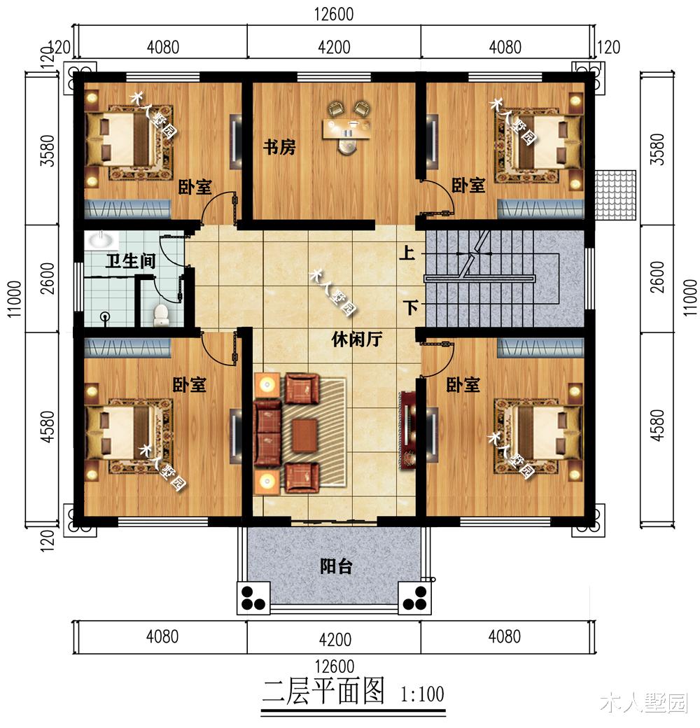 |极致简约,不缺魅力,3栋对称设计的二层别墅,造价均低于30万