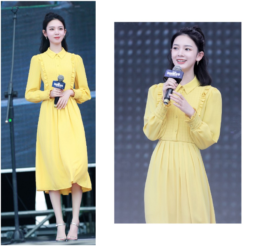 混搭时尚Anna|“国民女神”陈瑶撞衫韩国李知恩，同穿3千连衣裙，气质大不相同