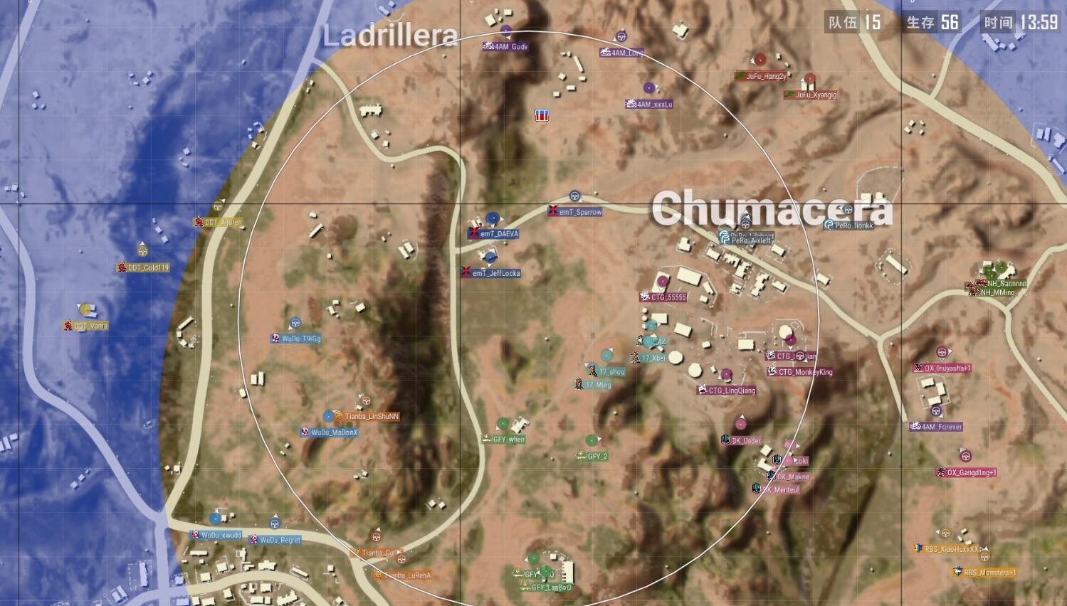 4am战队|立场杯决赛第6局 4AM连续吃到切角终进决赛圈 EMT11杀吃鸡