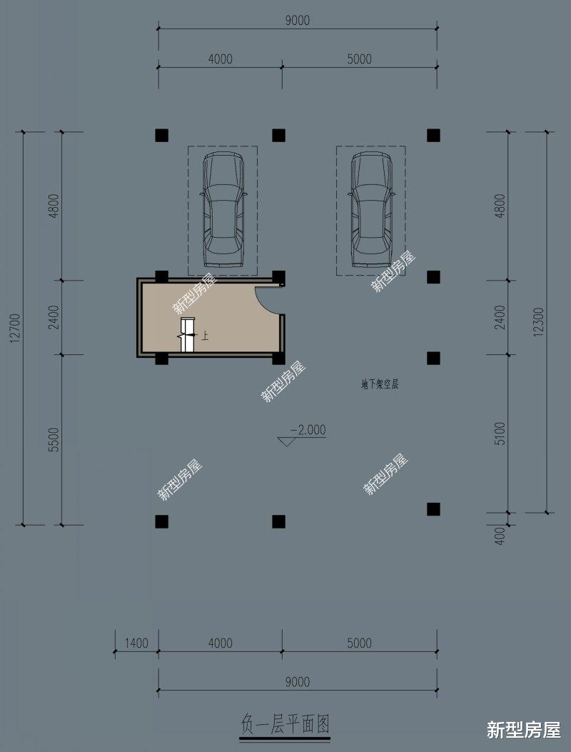 |2021年回农村建房，分享4套带架空层的图纸，再也不用怕发大水了