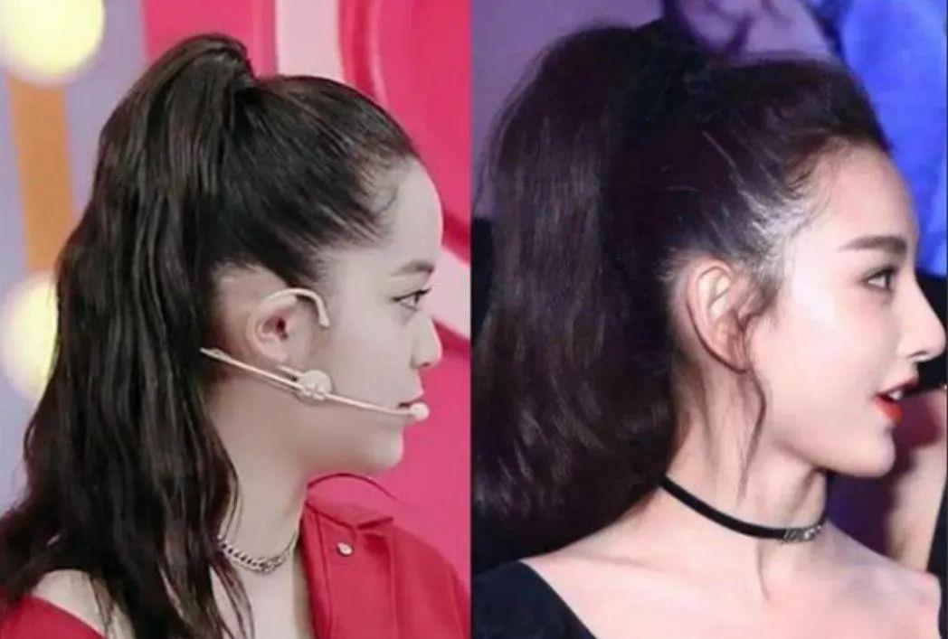 蓝盈莹|林依晨短下巴，蓝盈莹凹脸面，这9位女星侧面不如正面