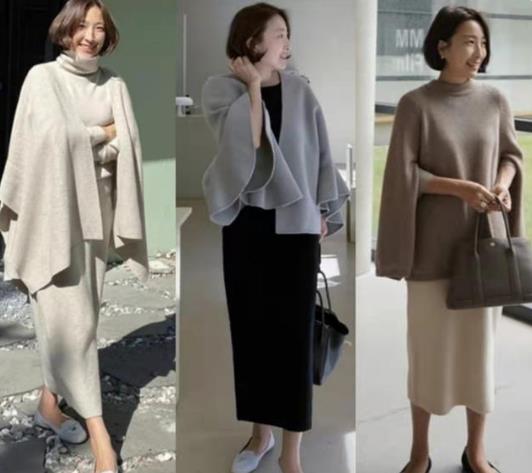 潮流搭配菌 衣服在精不在多,有品位的女人这样穿“过膝裙”,保暖显瘦显腿长