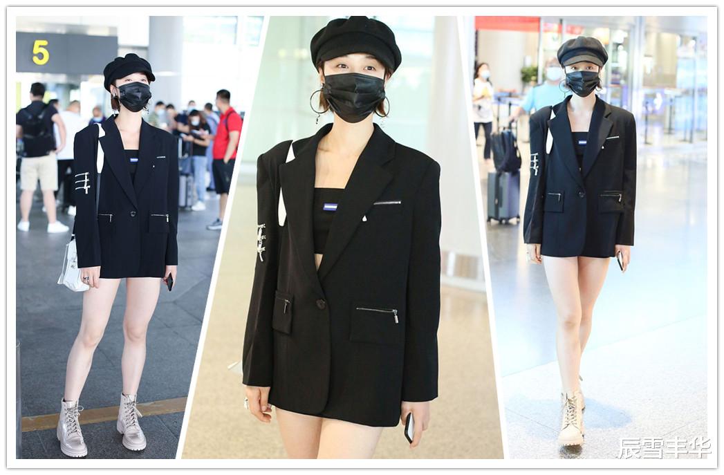 辰雪丰华 以前觉得蓝盈莹瘦而不干,这次风衣套低领衫太显单薄,少了女人味