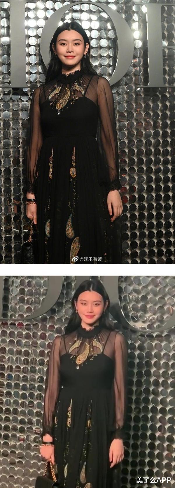 |奚梦瑶红毯生图曝光, 与精修图差很大！ 网惊叹：P图技术超高