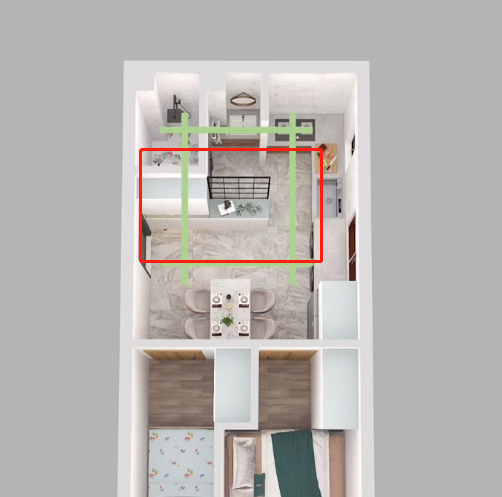 |户型改造，如何让26平米住下，三口之家！