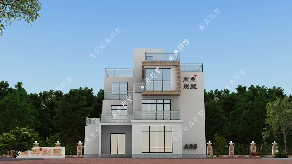 别格一楼|这款现代自建别墅，外观简洁大方，整体功能分区合理。