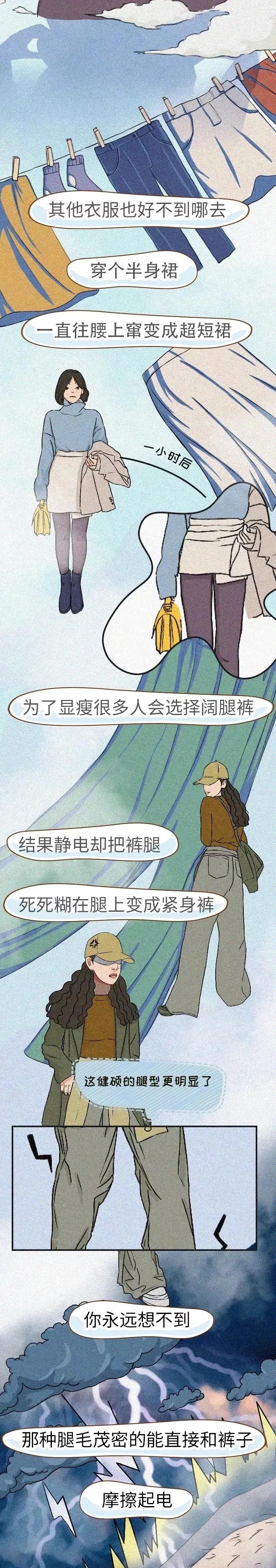 |冬天来了，终于不用穿bra了！（漫画）