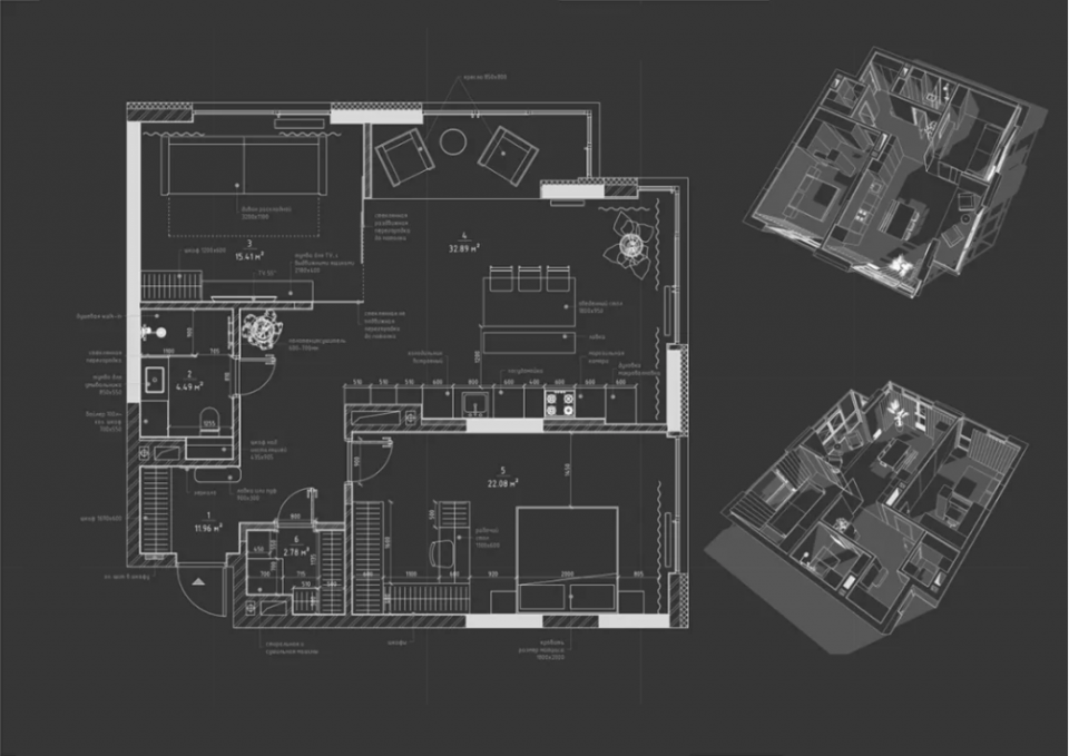 案例赏析丨原木风格一居室改造，简约素雅有温度