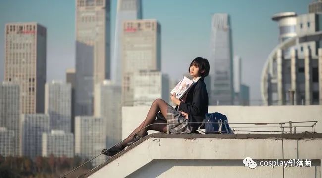 |JK少女：一起来天台学习吧