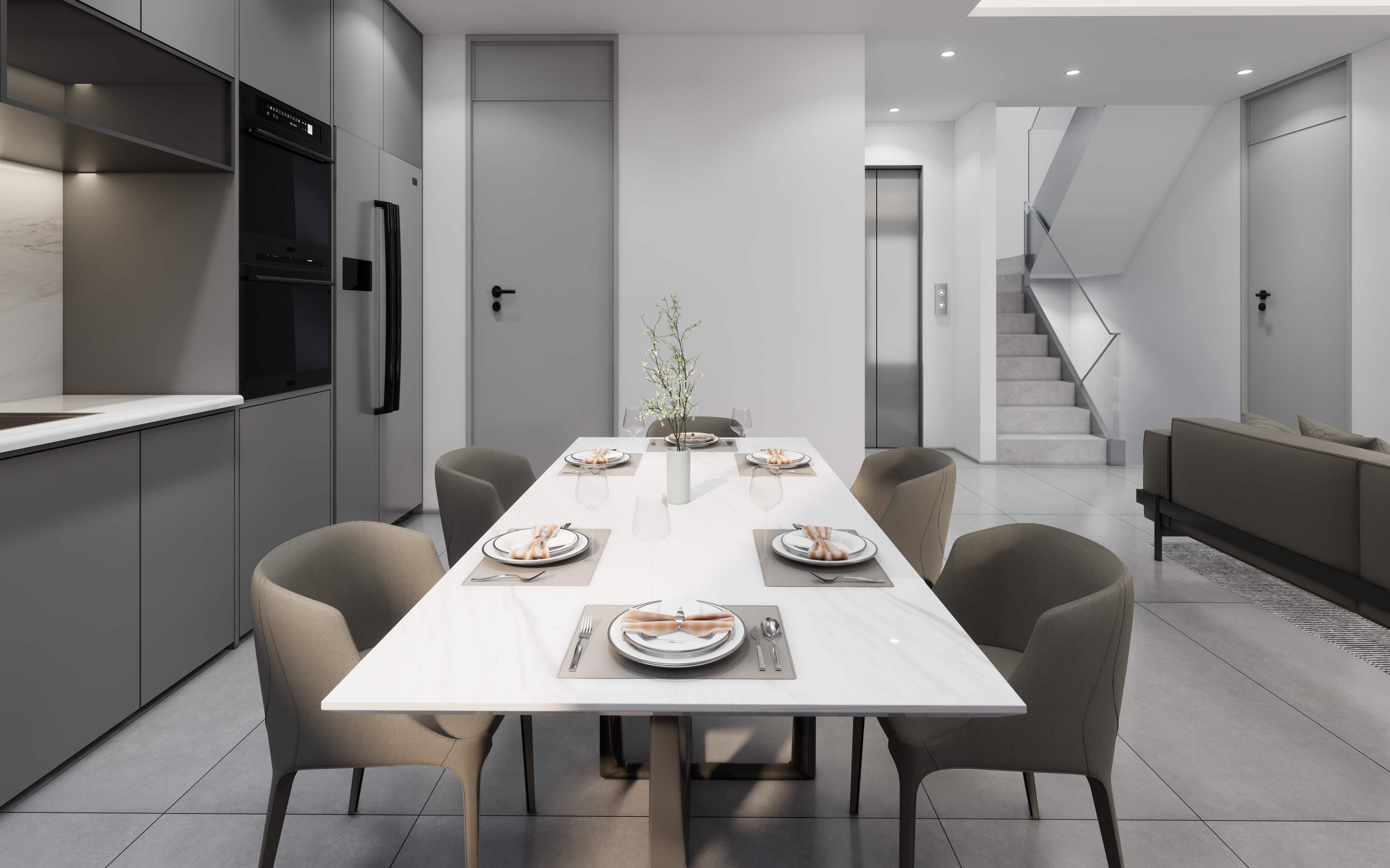 印集设计|「印集设计」国盛园墅360㎡现代极简风格案例