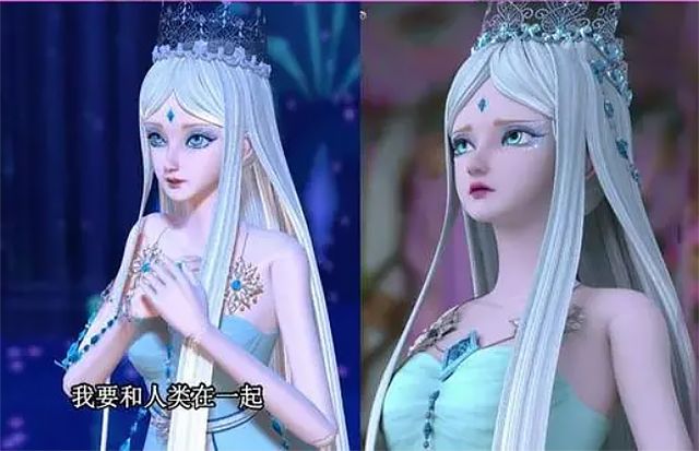冰公主|叶罗丽：时隔多年再次回顾，孔雀的颜值底子最好，更胜冰公主