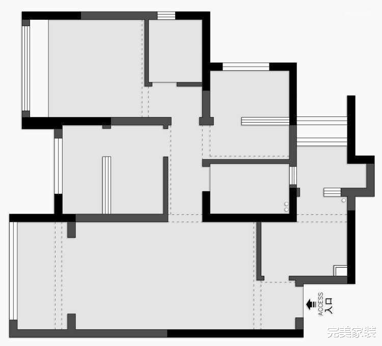 北欧三居室大改造，把阳台做成阳光吧台，构建小两口的秘密家园