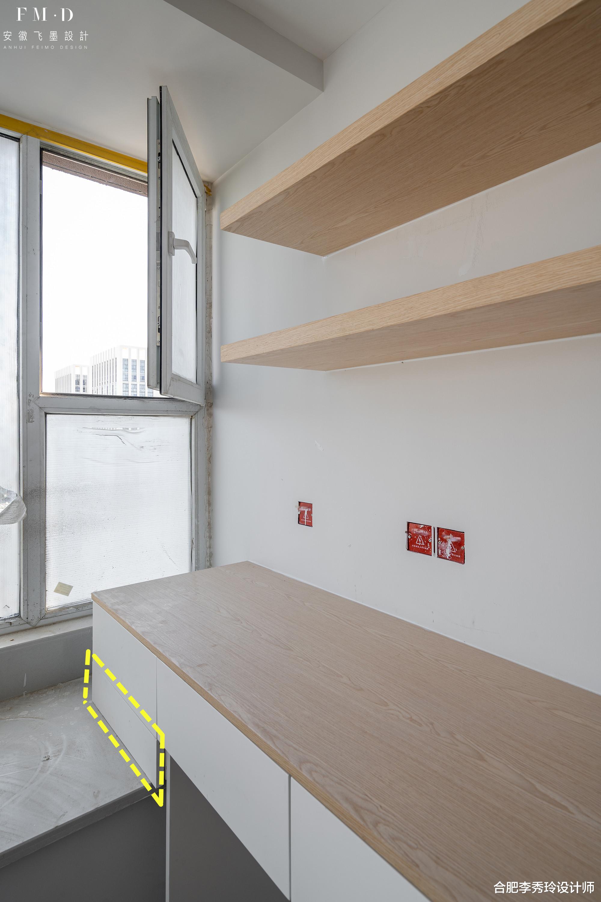 不能拆的飘窗我也不浪费面积，这是参考模板，硬生生变成书房来用