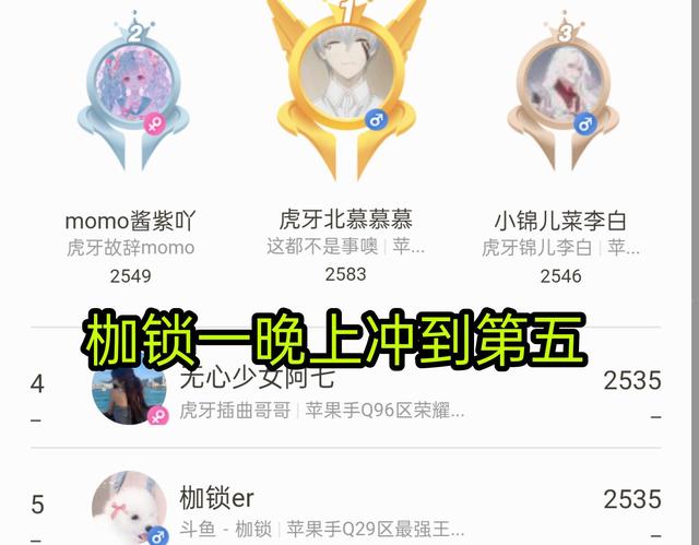 打野|北慕巅峰赛定榜第一， 枷锁一晚上冲到第五，微凉直言有点不服气