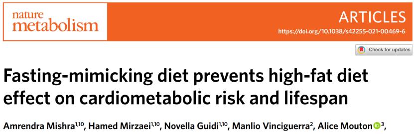 太空 高脂高糖让你变胖又变老？Nature子刊：每月禁食5天，可逆转肥胖