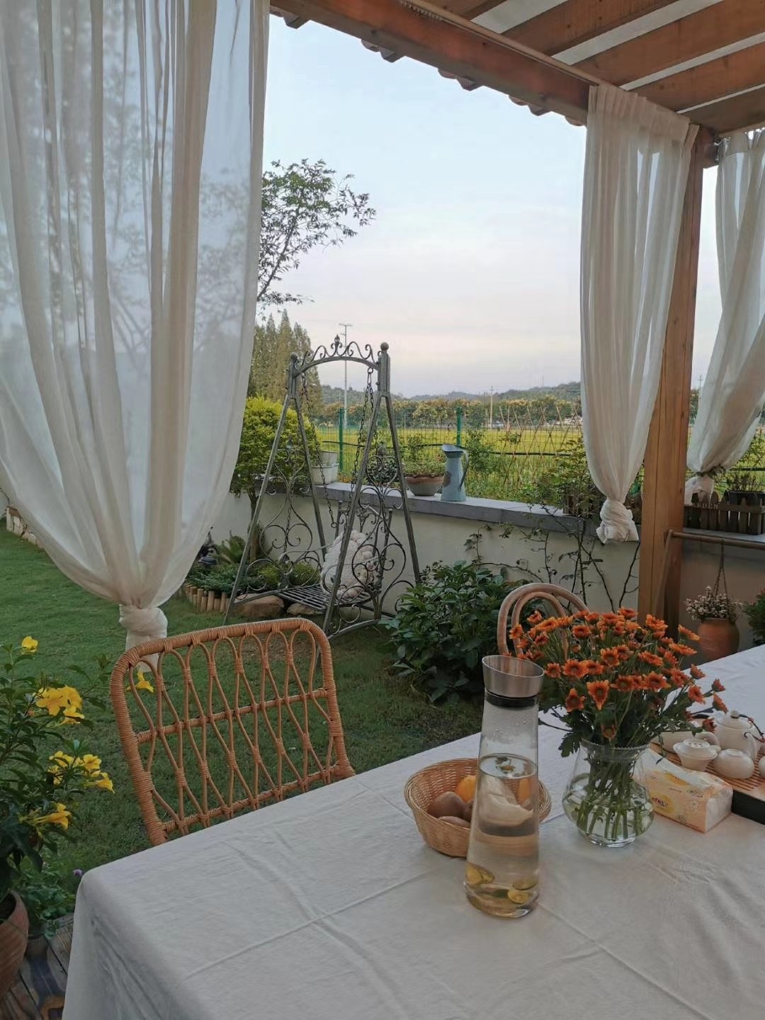 |80㎡最美乡村别墅小院，全由自己亲手布置设计，超有成就感