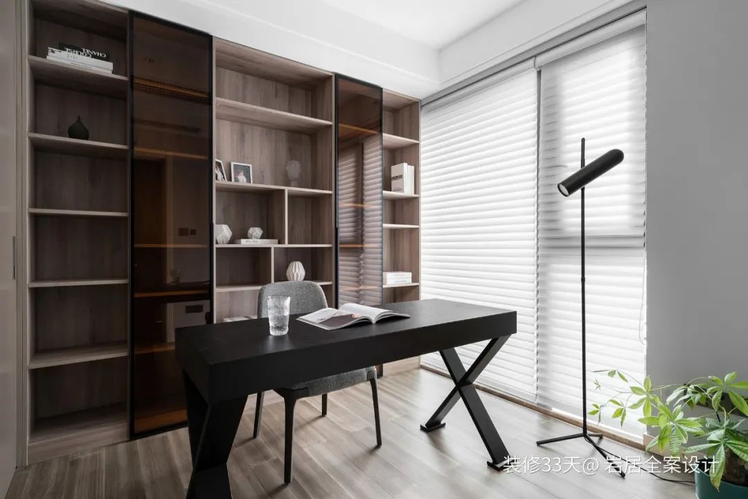 装修设计:132平实用又质感现代简约四室