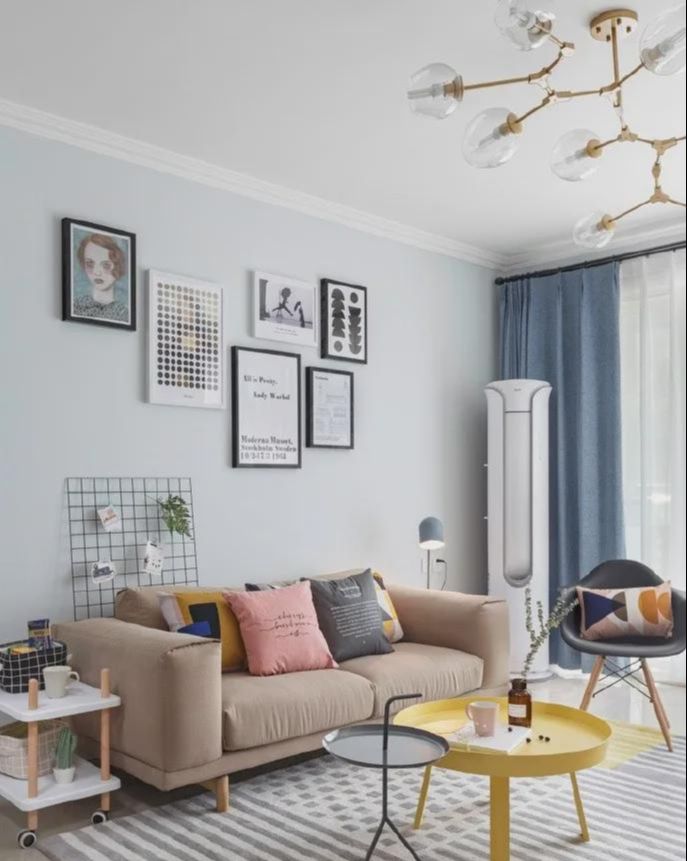 |晒晒北欧风的新家，客厅清新又自然，这样的家住着就是舒服！