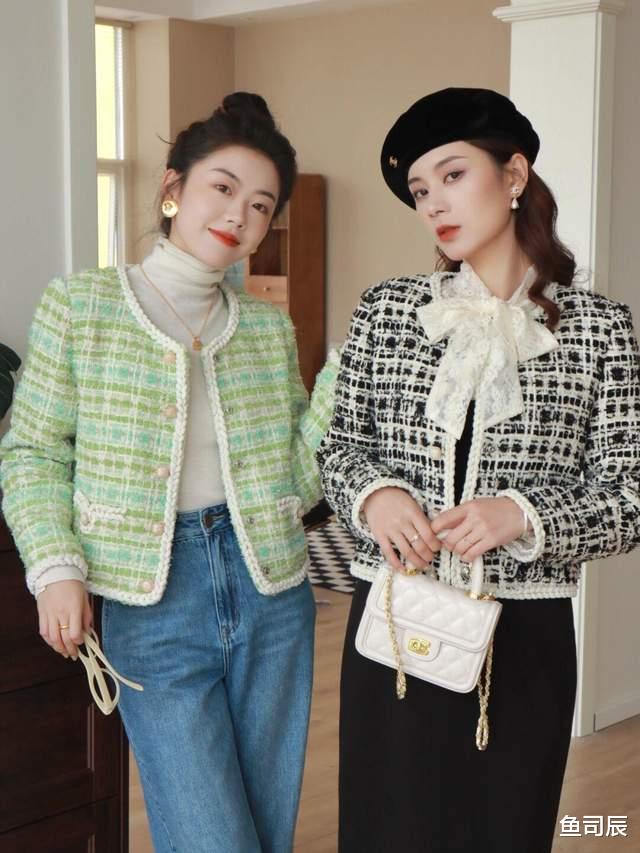 鱼司辰|复古潮流的姐妹装,同款不同颜色,穿出不同的韵味,秋天必选
