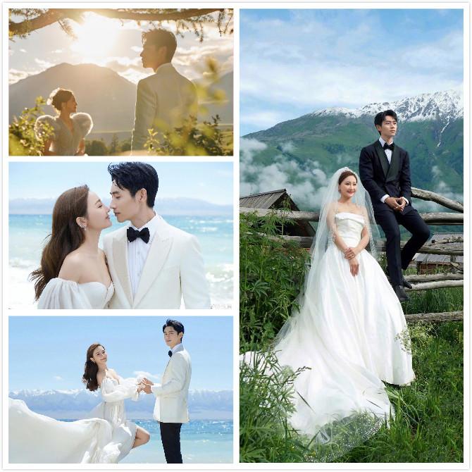 BiuVogue|魏晨审美挺好的，找的老婆颜值挺高的，就是婚纱照看着太普通