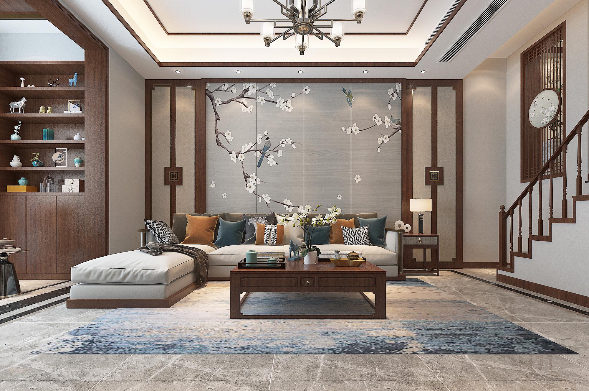 新帝雅|上海夫妻的新房装中式,三层别墅,虽然面积不大,装出来却很温馨