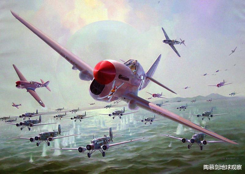 核动力|隆美尔之泪：65架德军运输机30米超低空偷渡，排着队被盟军全歼