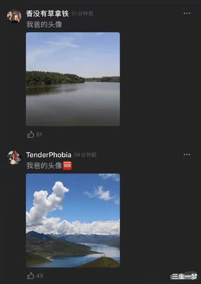 中年男人的微信头怎么做到统一的？蓝天大海少了一个都不行，哈哈哈哈！