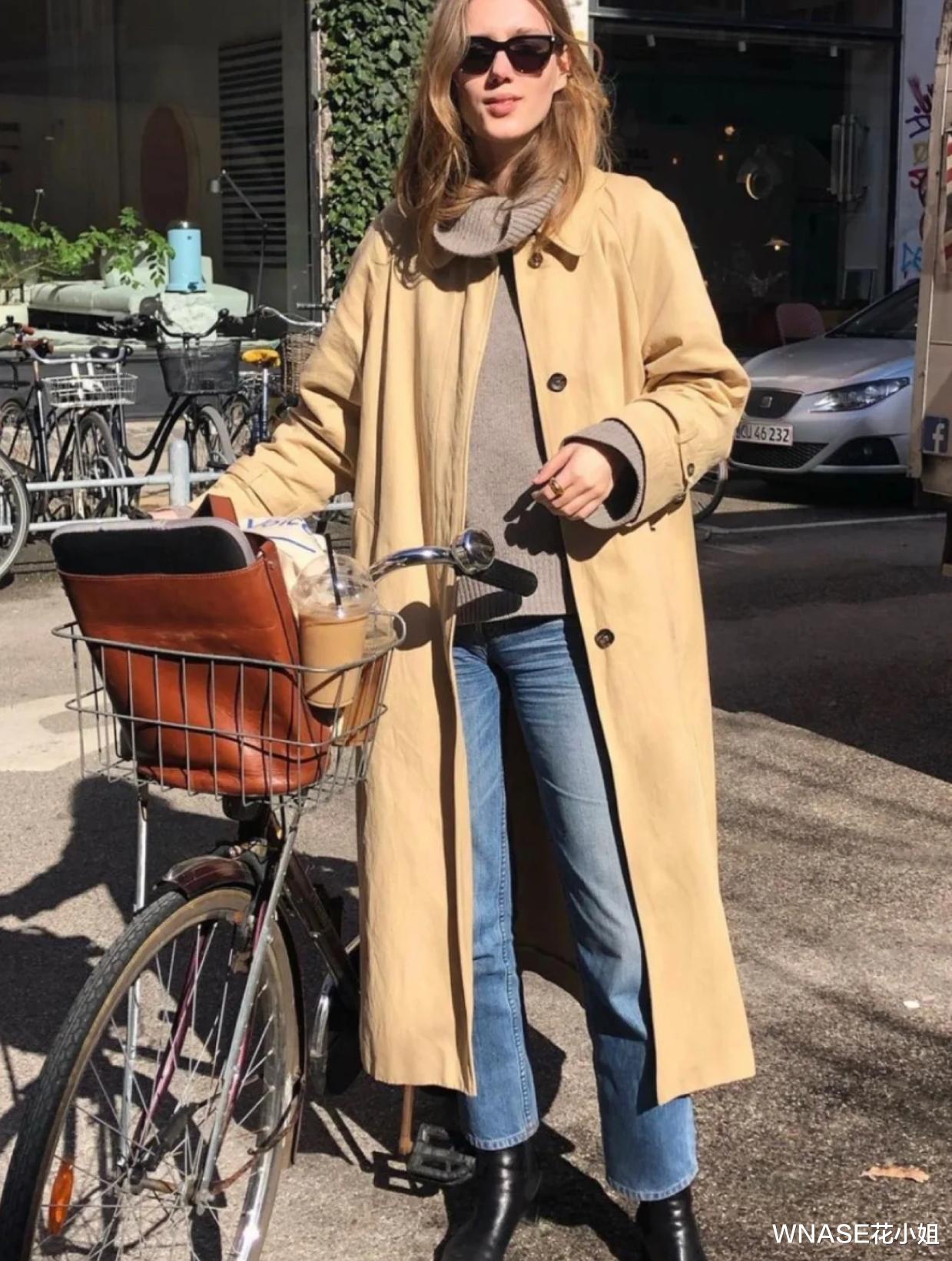 WNASE花小姐 今年风衣流行穿得“松弛”！气质好看，胖女孩也能穿