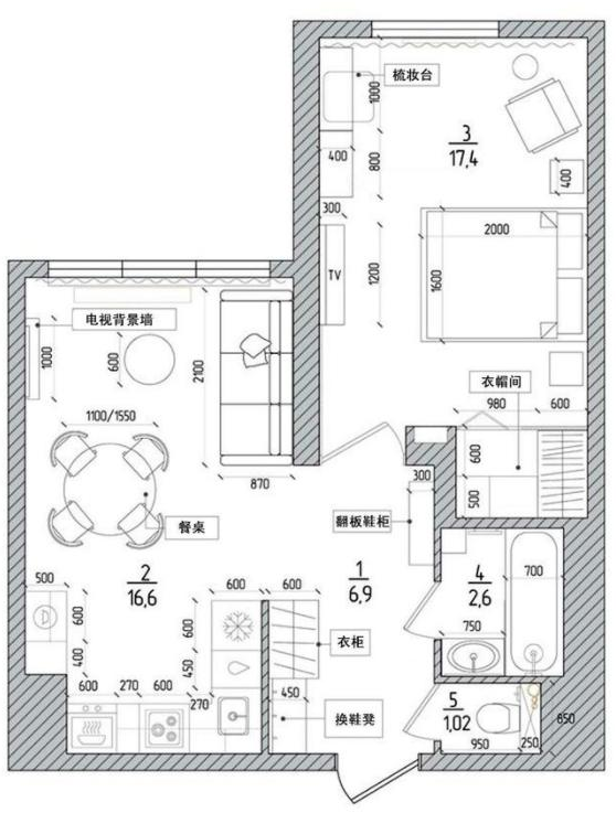 |45㎡纯色素雅小屋，极致的温馨感，让人感到心情舒畅，羡慕