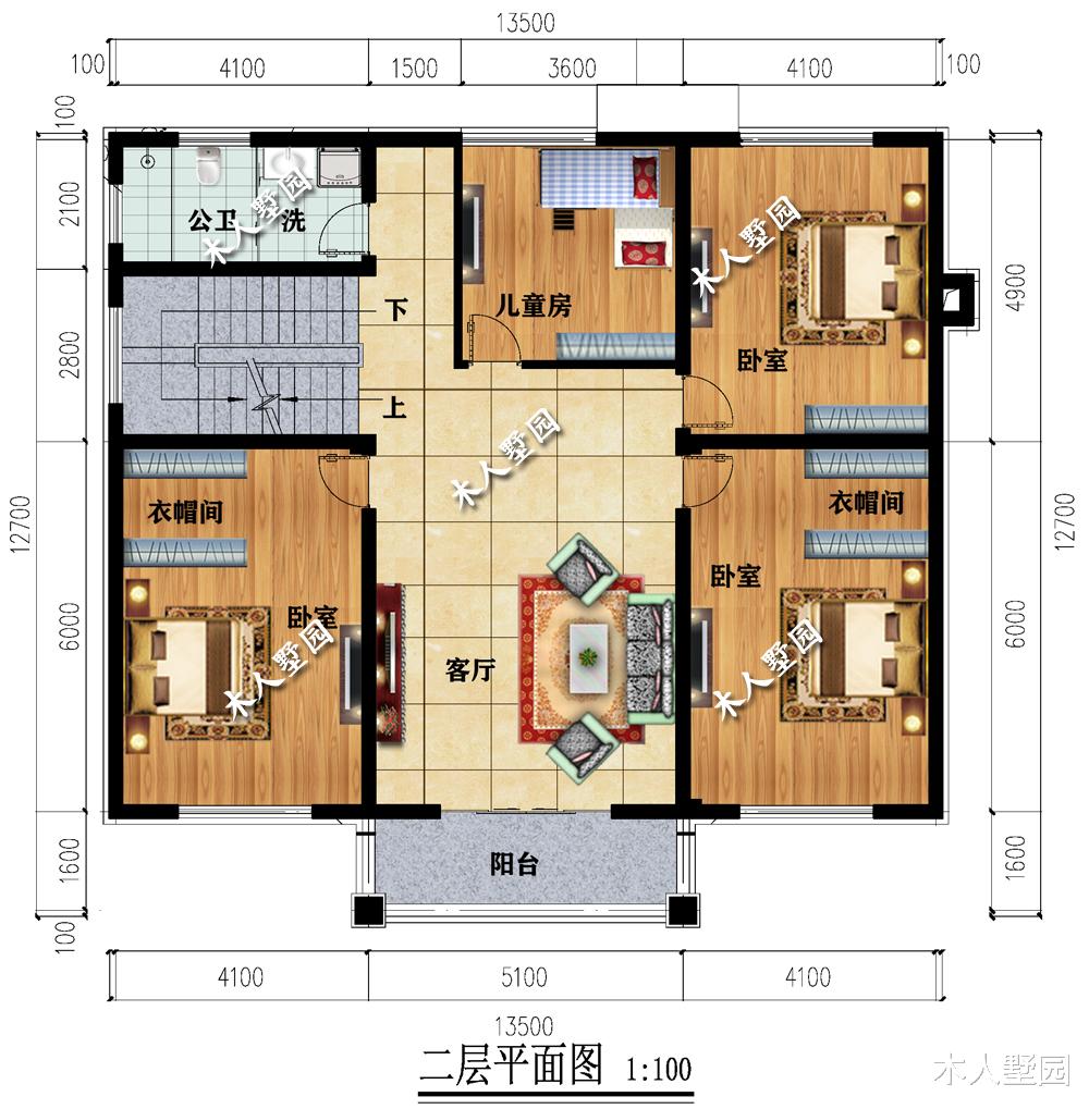 别墅|13.5×12.7米农村别墅，花30万建一栋，爸妈肯定双手赞成