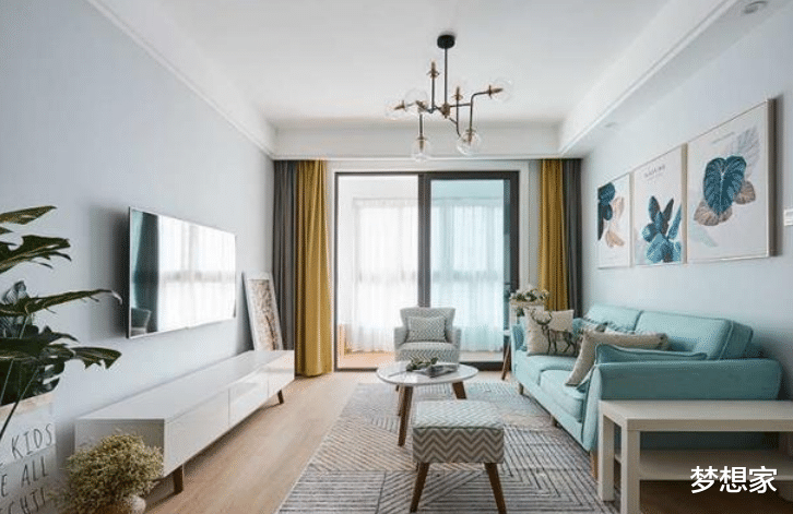 |78㎡的轻度北欧风小家,清新的配色给人舒适的感觉,真美